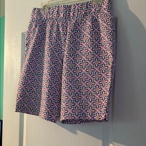 Jessica London Pink and Navy Geometric Print Women’s Shorts